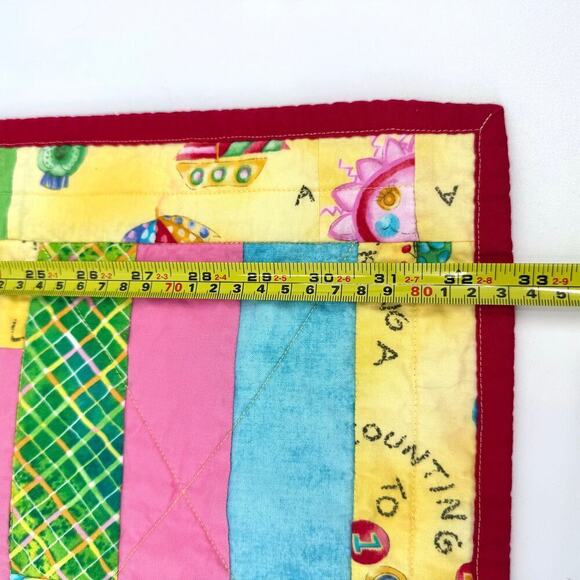 Infant Design Multicolor Quilt Blanket by Evergreen Quilters Guild 32.5” x 42.5” - Picture 7 of 12